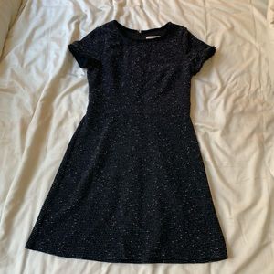 Black LOFT Short sleeve sweater dress EUC